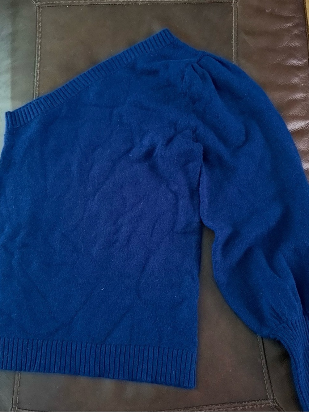 sofia by sofia vergara Deep Blue Knit Top